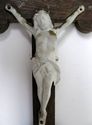 Superb Antique Crucifix Wood Wall Altar Vintage Po