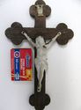 Superb Antique Crucifix Wood Wall Altar Vintage Po