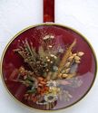 Romantic Vintage Dried flowers Bouquet Convex Glas