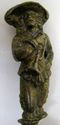 1 Antique Solid Brass Mid Century Male statue scul