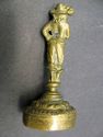 1 Antique Solid Brass Mid Century Male statue scul