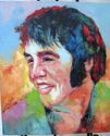 Real Painting of  Elvis Presley The King of Rock &