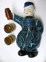 Vintage Delft Blue Bols Figural Bottle Decanter 2 