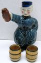 Vintage Delft Blue Bols Figural Bottle Decanter 2 