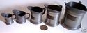 Scaling Set 5 Old Antique Pewter Measure Jugs Gill