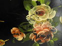 Stunning Lg Italian Tray Hand Painted Floral Flowe