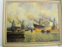 Original Artist Nautical Oil Art Painting Seascape