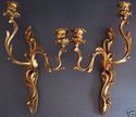 Antique Pair of Ormolu Bronze Louis XV Rococo Art 