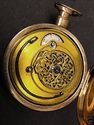 RARE Antique Gold Case Running Pocket Watch Thomas