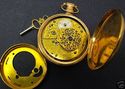 RARE Antique Gold Case Running Pocket Watch Thomas