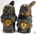 Vintage Salt Pepper Shakers Hiawath Chief Squaw Ca