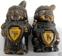 Vintage Salt Pepper Shakers Hiawath Chief Squaw Ca