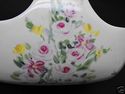 Vintage Porcelain Basket Bowl with Hand painted fl