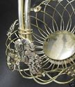 Vintage Godinger Silver Art Grape Fruit Basket w H