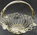 Vintage Godinger Silver Art Grape Fruit Basket w H