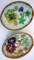 2 Gouda Holland Hand Painted Pottery Plateel Butte