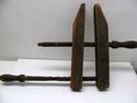 Antique Adjustable Used Clamp Hand Screws Turned A