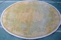 Larger Vintage all American Art Hooked Area Rug Wo