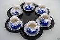 Vintage old Delft Holland Blue Miniature Tea set T