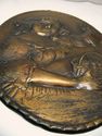 Antique Signed Hammered Copper Wall Plaque Arts Cr