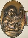 Antique Signed Hammered Copper Wall Plaque Arts Cr