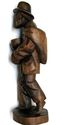 Vintage Hand Carved wood Art Sculpture Figure Old 