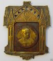 Antique Icon Travel Altar Plaque  Religious Heirlo