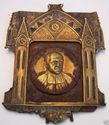 Antique Icon Travel Altar Plaque  Religious Heirlo