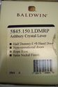 New Baldwin Brass Crystal Glass Door Lever Satin n