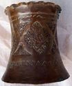 Antique of Hammered Copper Vintage Candle holder P