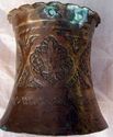 Antique of Hammered Copper Vintage Candle holder P