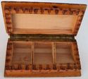 Dutch Burned WOOD stamp box Holland SOUVENIR