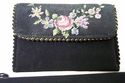 Vintage Antique PETIT POINT Embroidery PURSE Roses