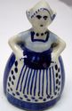 Vintage Delft Blue Table bell Hand painted Girl Ho