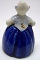 Vintage Delft Blue Table bell Hand painted Girl Ho