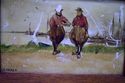 of Old Dutch Antique Original Paintings on Glass F