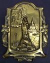 Gorgeous Antique Religious Plaque Stand of Virgin 