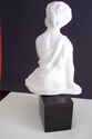 Unique Antique White Biscuit Sculpture Art Statue 