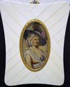 Gorgeous Antique Miniature Framed Ivory Portrait P