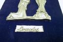 Gorgeous Vintage Lourdes Plaque Stand Pewter Berna