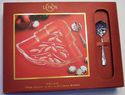 NEW Set Lenox Holiday Angel Crystal Dish with Spoo