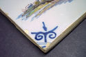 Vintage Holland Makkum Hand Painted Windmill Wall 