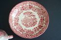 Antique English Red Delft Vintage Worcester Demita