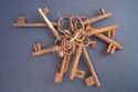 11 ANTIQUE SKELETON KEYS BARREL DOOR VICTORIAN