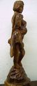 Religious Vintage hand Carved Wood Art statue Figu