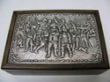 Stunning Antique Ornate Dutch Silver Art Box Repou