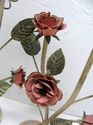 Fantastic Pair of 2 shabby Metal Flowers pink Rose