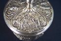 Stunning Ornate Dutch Silver Art Lidded Tea Caddy 