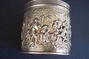 Stunning Ornate Dutch Silver Art Lidded Tea Caddy 