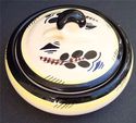 Vintage Signed Gouda Holland Deco pottery Art Dish